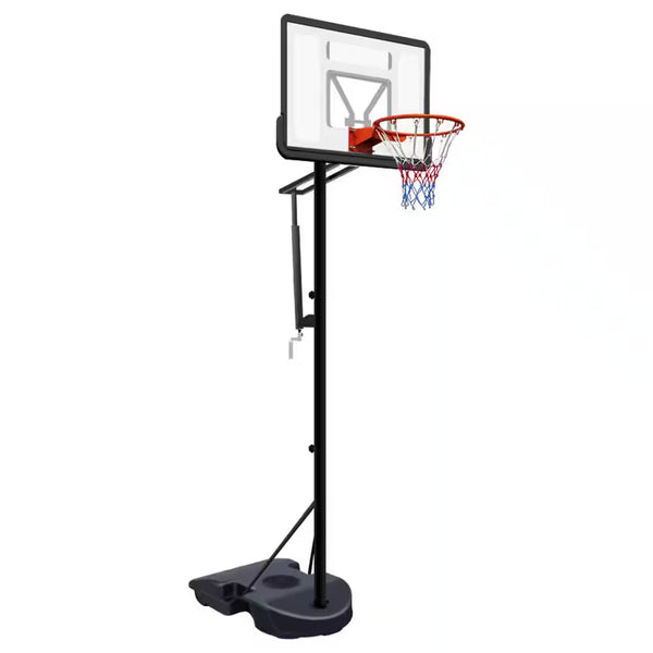 6.9-10 Ft. Adjustable Height Portable Basketball Hoop Basketball System with Water/Sand Base and Wheels