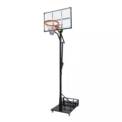 8-10 Ft. Adjustable Height Portable Basketball Hoop Basketball System with Counterweight Bag, Basketball Hoop and Wheels